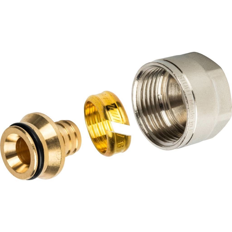 STOUT фитинг компрессионный для труб PEX 16 х 2, 2 х 3/4