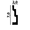 Молдинг P106 Perfect Plus из дюрополимера 