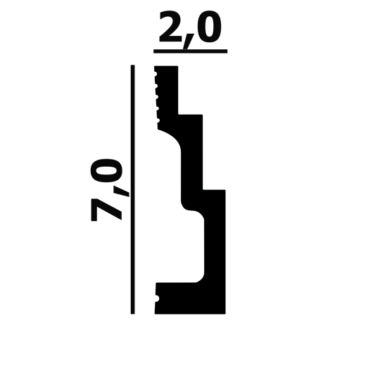 Молдинг P106 Perfect Plus из дюрополимера 